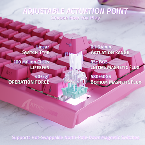 ATTACK SHARK X68 HE Rapid Trigger Keyboard Magnetic Switch - Bear Hugs