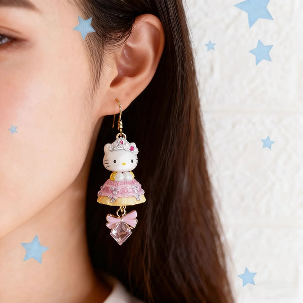 Hello Kitty Baroque Pearl Royal Princess Earrings