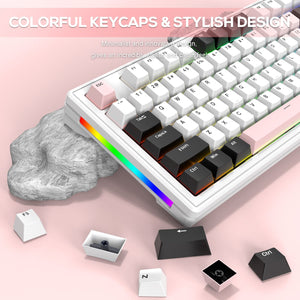 ATTACK SHARK M87 Wireless Mechanical Keyboard - Bear Hugs