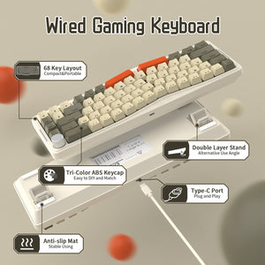 ATTACK SHARK x AJAZZ AKS068 Alice Mechanical Keyboard