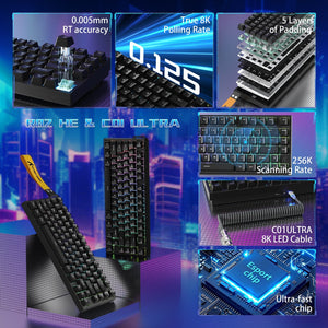 ATTACK SHARK R82 HE Magnetic Gaming Keyboard