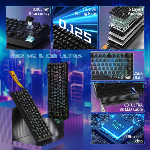 ATTACK SHARK R82 HE Magnetic Gaming Keyboard