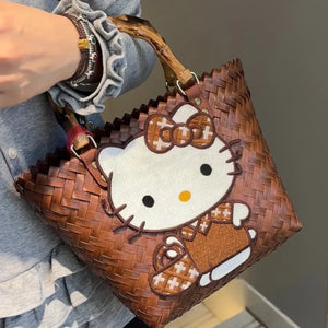 Hello Kitty Limited Edition Woven Handbag - Bear Hugs