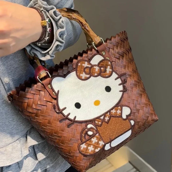 Hello Kitty Limited Edition Woven Handbag - Bear Hugs