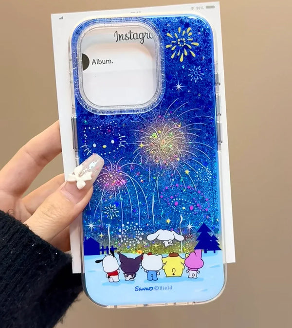 Sanrio Fireworks Sparkle Case (For iPhone)