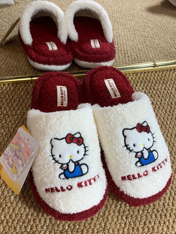 Hello Kitty Crimson Comfort Lounge Slippers