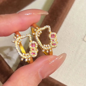 Hello Kitty My Secret Sparkle Heart Ring - Bear Hugs