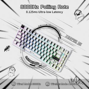 ATTACK SHARK X82PRO HE Wireless Rapid Trigger Gaming Keyboard Magnetic Switch - Bear Hugs