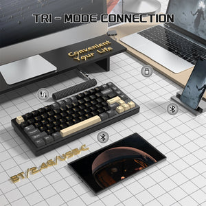 ATTACK SHARK X75 Full Aluminum Keyboard - Bear Hugs