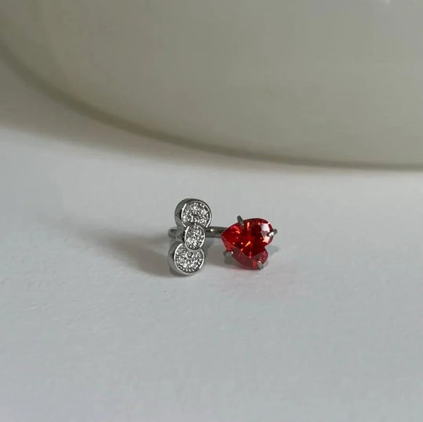 Stainless Steel Kitty Bow Helix Earring - Bear Hugs
