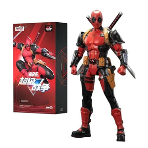 ZD toys Deadpool Action Figure – Premium Poseable Collectible with Dual Swords - Bear Hugs
