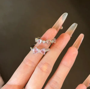 Hello Kitty Pink Bow Promise Ring - Bear Hugs