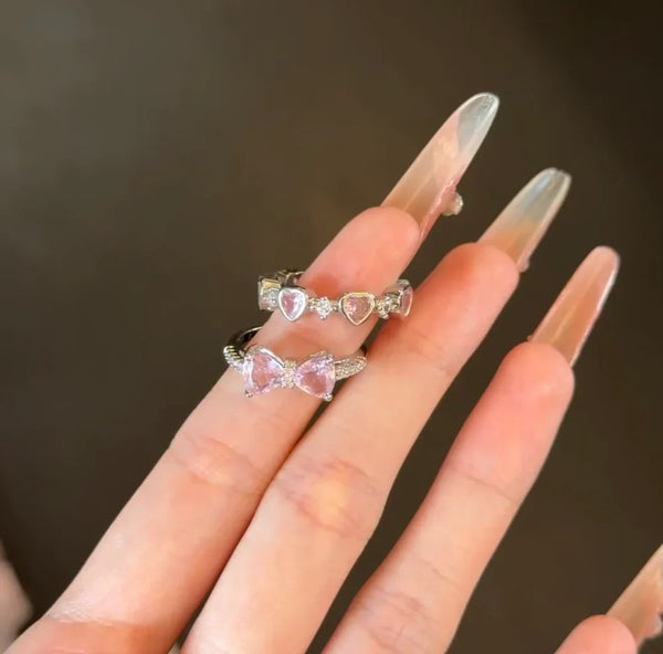 Hello Kitty Pink Bow Promise Ring - Bear Hugs
