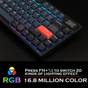 ATTACK SHARK x AJAZZ AK832 Mechanical Keyboard - Bear Hugs