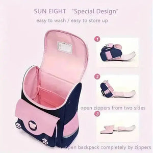 3D Cat Themed Burden Reducing Waterproof Backpack - Bear Hugs