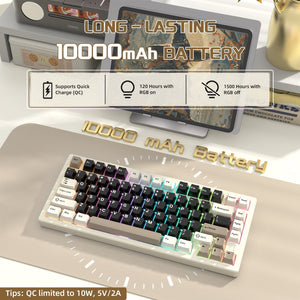 ATTACK SHARK X75 Full Aluminum Keyboard - Bear Hugs