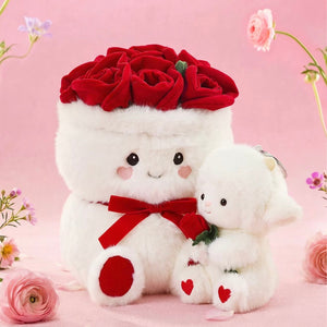 Romantic Sheep Plush Rose Bouquet🌹 - Bear Hugs