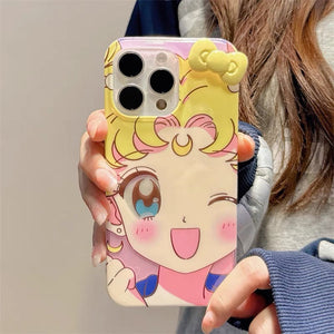 Fashion Sailormoon Phone Case for iPhone 12/12pro max/13/13pro/13pro max/14/14pro/14pro max/15/15pro/15pro max/16/16pro/16pro max PN6973 - Bear Hugs