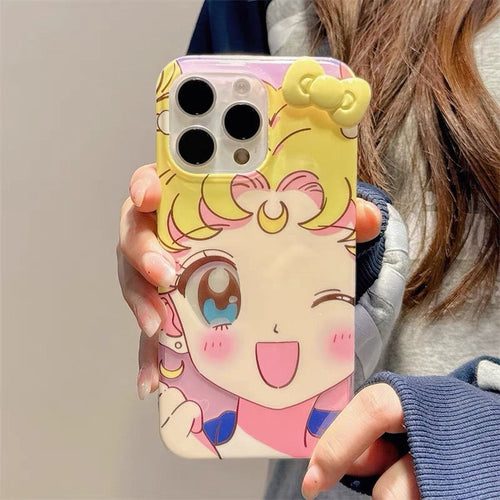 Fashion Sailormoon Phone Case for iPhone 12/12pro max/13/13pro/13pro max/14/14pro/14pro max/15/15pro/15pro max/16/16pro/16pro max PN6973 - Bear Hugs