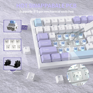ATTACK SHARK X820Ultra Tri-mode Gasket Mechanical Keyboard - Bear Hugs