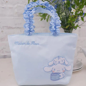Maison De Fleur x Sanrio - Cinnamoroll Ruffle Tote Bag - Bear Hugs