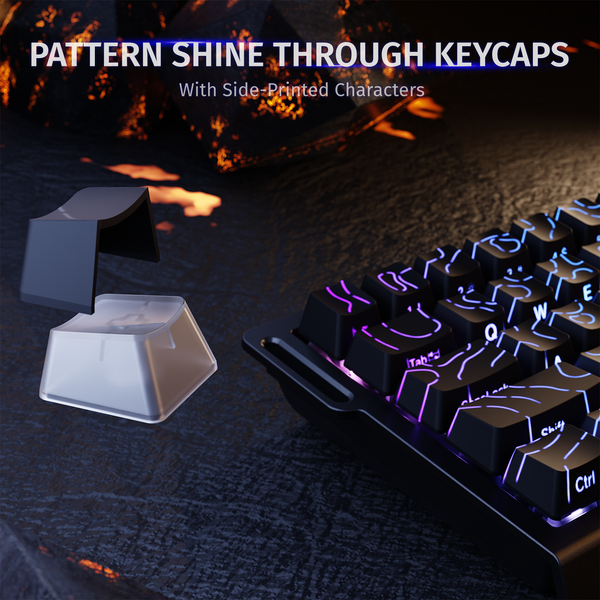 ATTACK SHARK X68 HE Rapid Trigger Keyboard Magnetic Switch - Bear Hugs