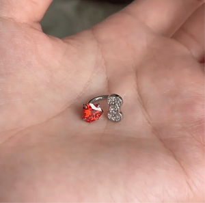 Stainless Steel Kitty Bow Helix Earring - Bear Hugs