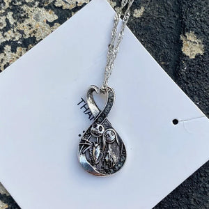 Sally & Jack Skellington Couple Necklace Set