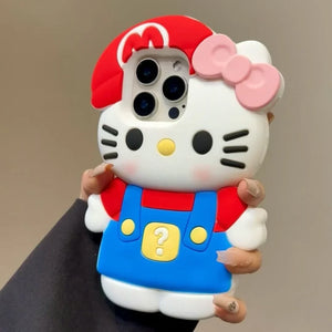 Hello Kitty x Super Mario Phone Case - Bear Hugs