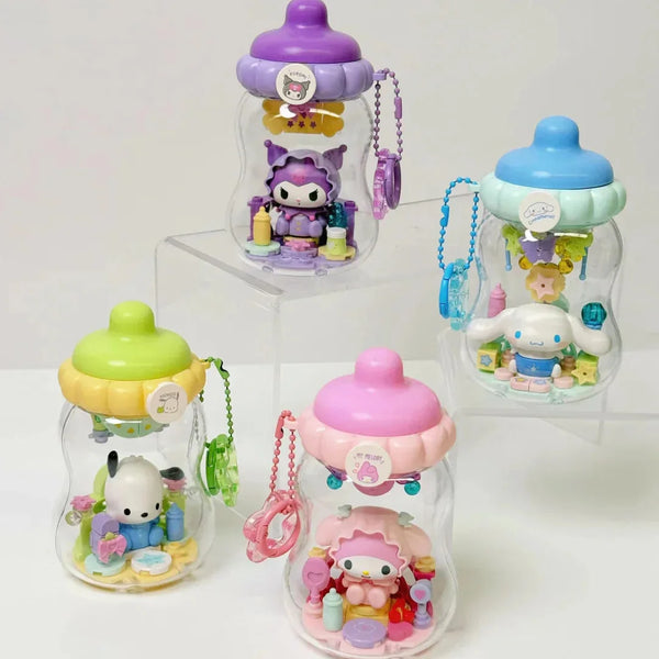 Sanrio Characters Baby Bottle Building Blocks Blind Box Keychain - Bear Hugs