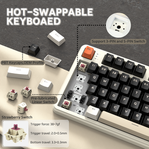 ATTACK SHARK X87 Tri-Mode Gasket Mechanical Keyboard