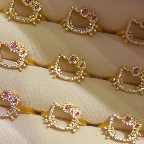 Hello Kitty My Secret Sparkle Heart Ring - Bear Hugs
