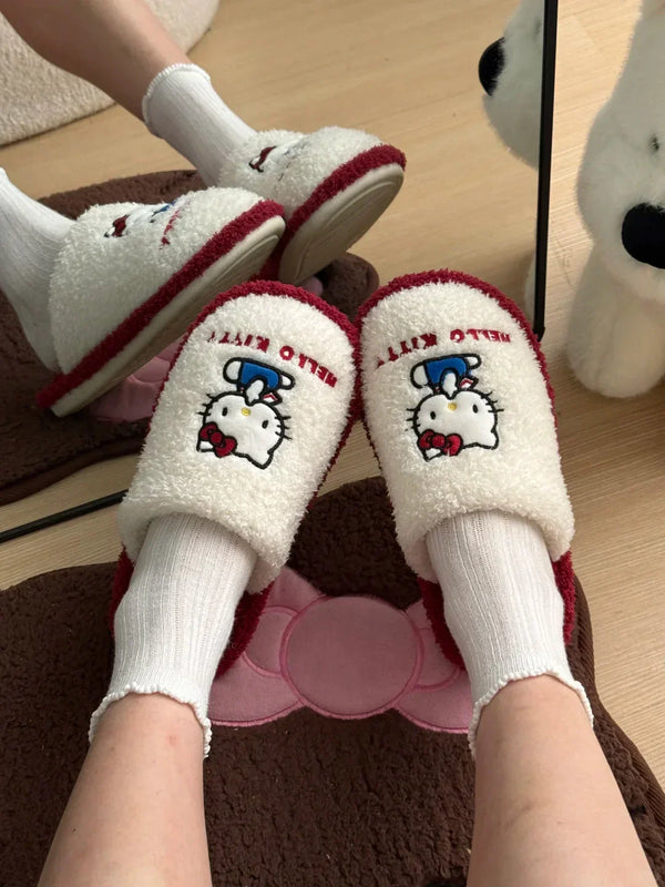 Hello Kitty Crimson Comfort Lounge Slippers