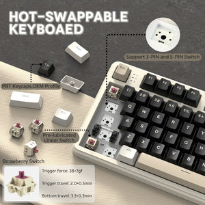 ATTACK SHARK X87 Tri-Mode Gasket Mechanical Keyboard