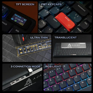 ATTACK SHARK x AJAZZ AK832 Mechanical Keyboard - Bear Hugs