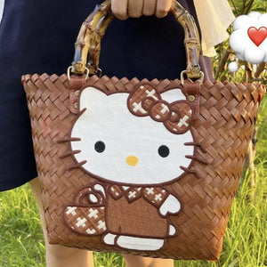 Hello Kitty Limited Edition Woven Handbag - Bear Hugs