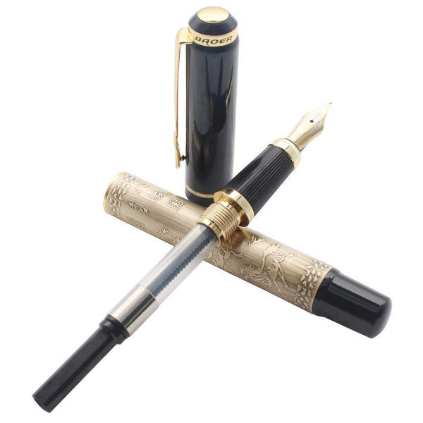 Vintage Embossed Horse Fountain Pen