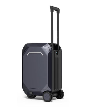 AOTOS 22 Inch Carry on luggage-hardside PC+ABS suitcase with rolling wheels, Built-in TSA Lock & USB Port, Durable Suitcase Travel Luggage for Women Men, Grey, small, Smart Ridable Luggage - Bear Hugs