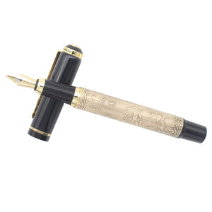 Vintage Embossed Horse Fountain Pen