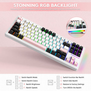 ATTACK SHARK M87 Wireless Mechanical Keyboard - Bear Hugs