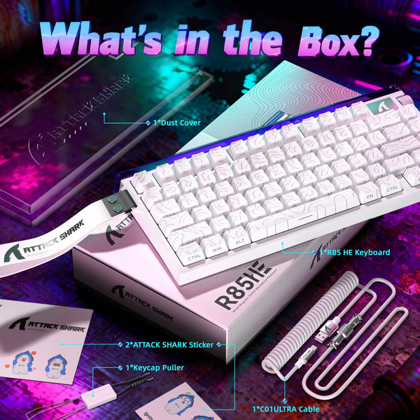 ATTACK SHARK R85 HE Rapid Trigger Keyboard