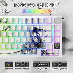 ATTACK SHARK X820Ultra Tri-mode Gasket Mechanical Keyboard - Bear Hugs