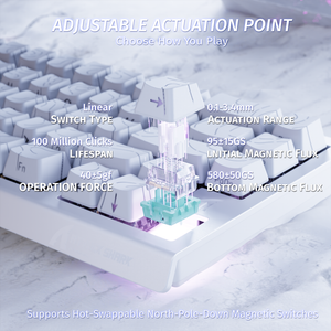 ATTACK SHARK X68 HE Rapid Trigger Keyboard Magnetic Switch - Bear Hugs
