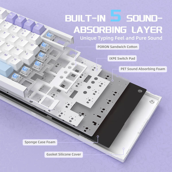 ATTACK SHARK x AJAZZ AK820 Pro Gasket Keyboard