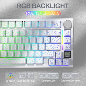 ATTACK SHARK X820Ultra Tri-mode Gasket Mechanical Keyboard - Bear Hugs