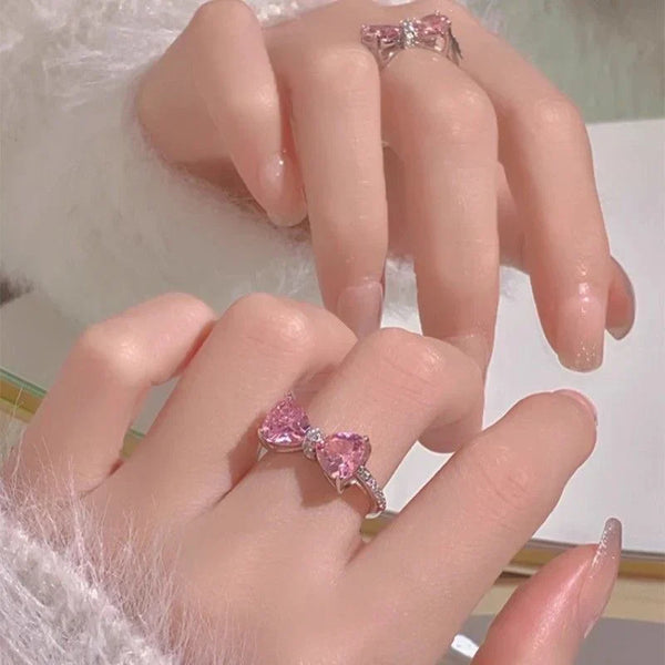Hello Kitty Pink Bow Promise Ring - Bear Hugs