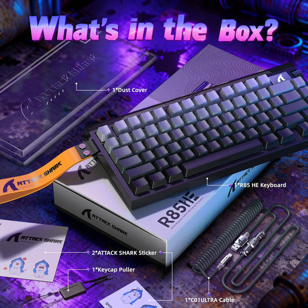ATTACK SHARK R85 HE Rapid Trigger Keyboard