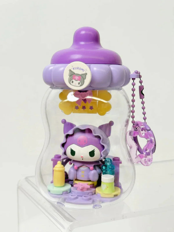 Sanrio Characters Baby Bottle Building Blocks Blind Box Keychain - Bear Hugs