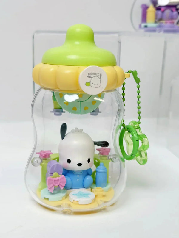 Sanrio Characters Baby Bottle Building Blocks Blind Box Keychain - Bear Hugs