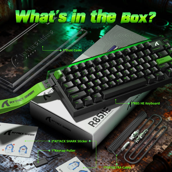 ATTACK SHARK R85 HE Rapid Trigger Keyboard